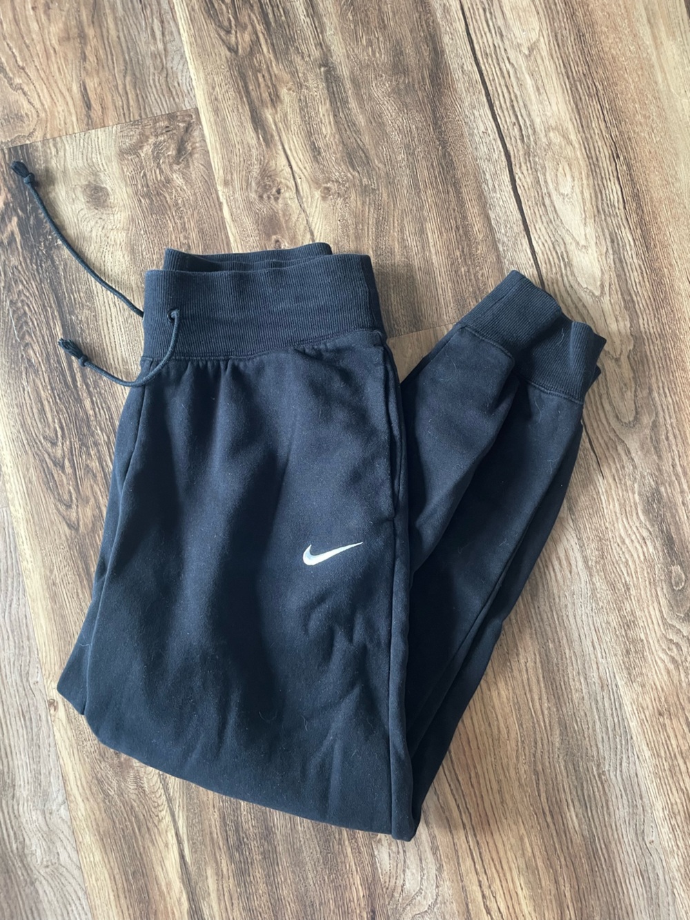 Nike womens Black Dri-FIT Jogger Bottoms